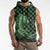Japanese Asanoha Pattern Sleeveless Hoodie Water Breathing Slayer Dragon - Polynesian Pride