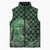 Japanese Asanoha Pattern Sleeveless Puffer Jacket Water Breathing Slayer Dragon - Polynesian Pride