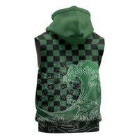 Japanese Asanoha Pattern Sleeveless Zip Hoodie Water Breathing Slayer Dragon LT9 - Polynesian Pride