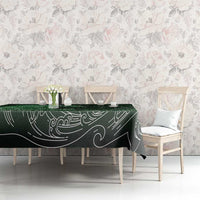 Japanese Asanoha Pattern Tablecloth Water Breathing Slayer Dragon - Polynesian Pride
