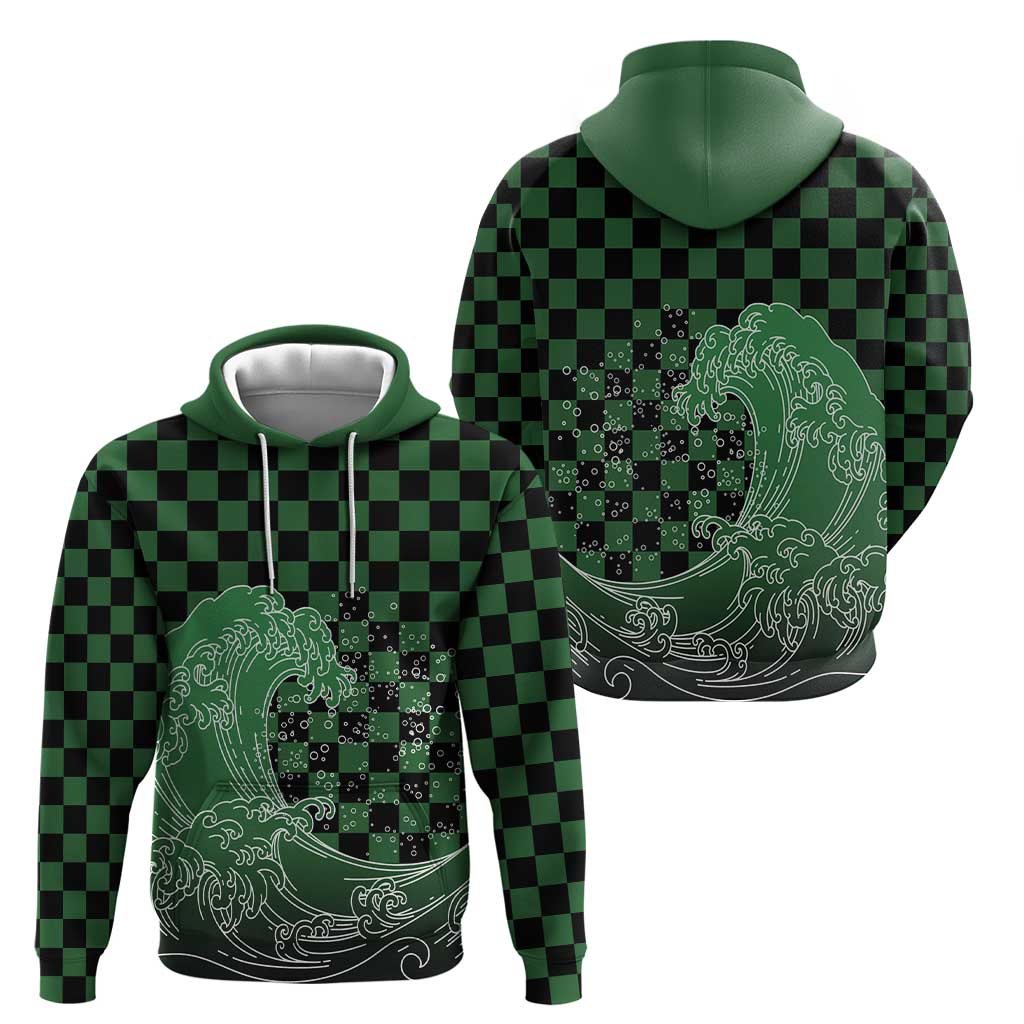 Japanese Asanoha Pattern Zip Hoodie Water Breathing Slayer Dragon LT9 - Polynesian Pride