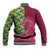 Japanese Bishamon-Kikkou Pattern Baseball Jacket Water Pillar Silent River Flow - Polynesian Pride
