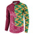 Japanese Bishamon-Kikkou Pattern Button Sweatshirt Water Pillar Silent River Flow - Polynesian Pride