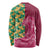 Japanese Bishamon-Kikkou Pattern Long Sleeve Shirt Water Pillar Silent River Flow - Polynesian Pride