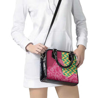 Japanese Bishamon-Kikkou Pattern Shoulder Handbag Water Pillar Silent River Flow - Polynesian Pride