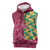 Japanese Bishamon-Kikkou Pattern Sleeveless Hoodie Water Pillar Silent River Flow - Polynesian Pride