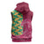 Japanese Bishamon-Kikkou Pattern Sleeveless Hoodie Water Pillar Silent River Flow - Polynesian Pride