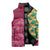 Japanese Bishamon-Kikkou Pattern Sleeveless Puffer Jacket Water Pillar Silent River Flow - Polynesian Pride