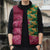 Japanese Bishamon-Kikkou Pattern Sleeveless Puffer Jacket Water Pillar Silent River Flow - Polynesian Pride