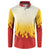 Japanese Kaen Pattern Button Sweatshirt Flame Pillar Blazing Lion Heart - Polynesian Pride
