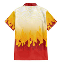 Japanese Kaen Pattern Family Matching Mermaid Dress and Hawaiian Shirt Flame Pillar Blazing Lion Heart LT9 - Polynesian Pride