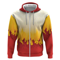 Japanese Kaen Pattern Hoodie Flame Pillar Blazing Lion Heart - Polynesian Pride