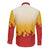 Japanese Kaen Pattern Long Sleeve Button Shirt Flame Pillar Blazing Lion Heart - Polynesian Pride