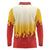Japanese Kaen Pattern Long Sleeve Polo Shirt Flame Pillar Blazing Lion Heart - Polynesian Pride