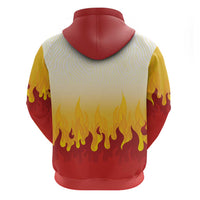 Japanese Kaen Pattern Zip Hoodie Flame Pillar Blazing Lion Heart LT9 - Polynesian Pride