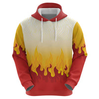 Japanese Kaen Pattern Zip Hoodie Flame Pillar Blazing Lion Heart LT9 - Polynesian Pride