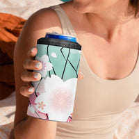 Japanese Kocho Pattern 4 in 1 Can Cooler Tumbler Insect Pillar Butterfly Flower Fairy - Polynesian Pride