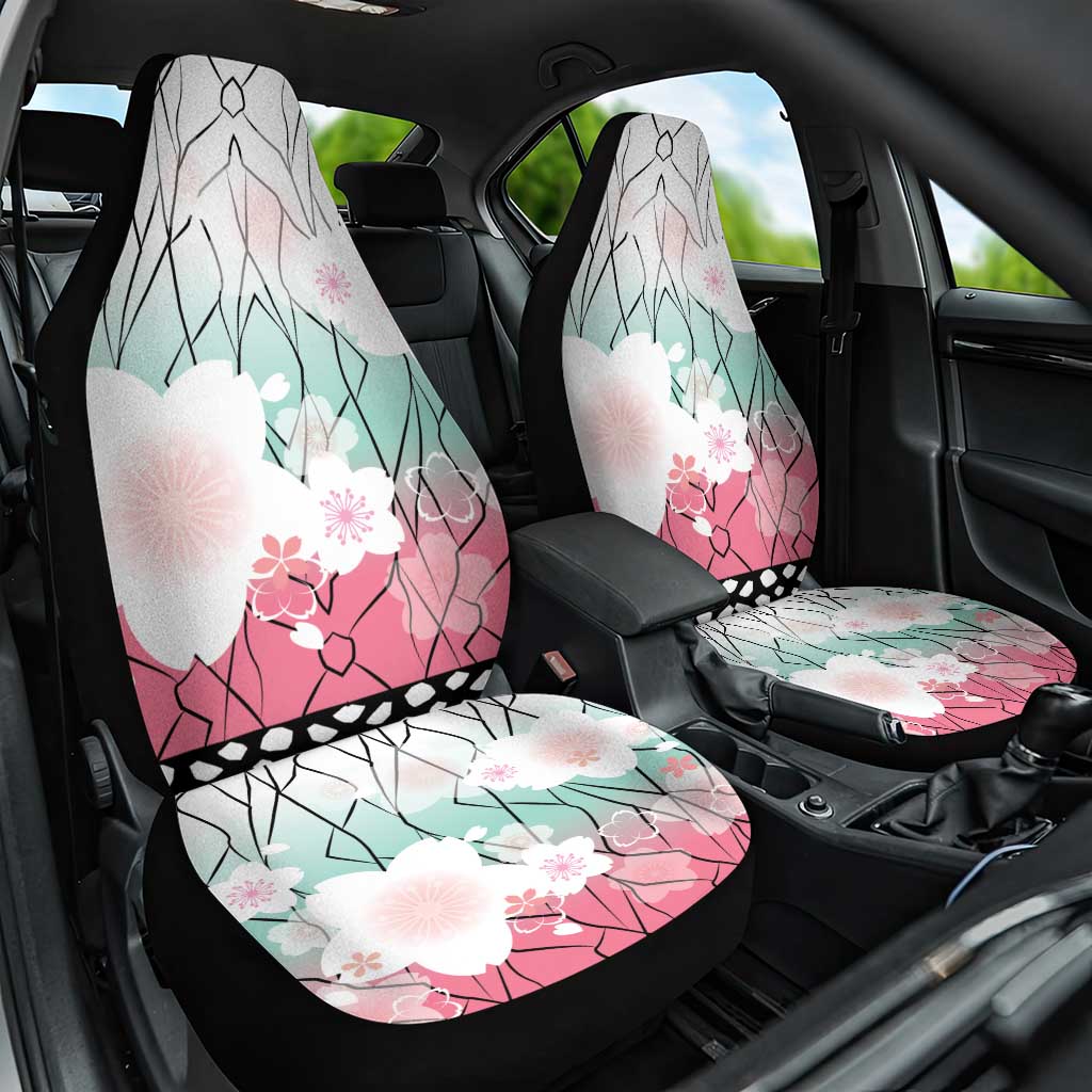 Japanese Kocho Pattern Car Seat Cover Insect Pillar Butterfly Flower Fairy - Polynesian Pride