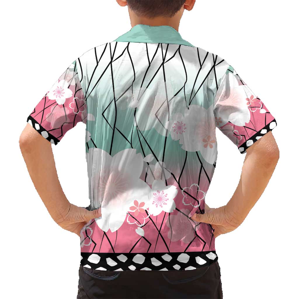 Japanese Kocho Pattern Family Matching Off Shoulder Short Dress and Hawaiian Shirt Insect Pillar Butterfly Flower Fairy LT9 - Polynesian Pride