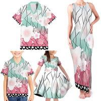 Japanese Kocho Pattern Family Matching Tank Maxi Dress and Hawaiian Shirt Insect Pillar Butterfly Flower Fairy LT9 - Polynesian Pride