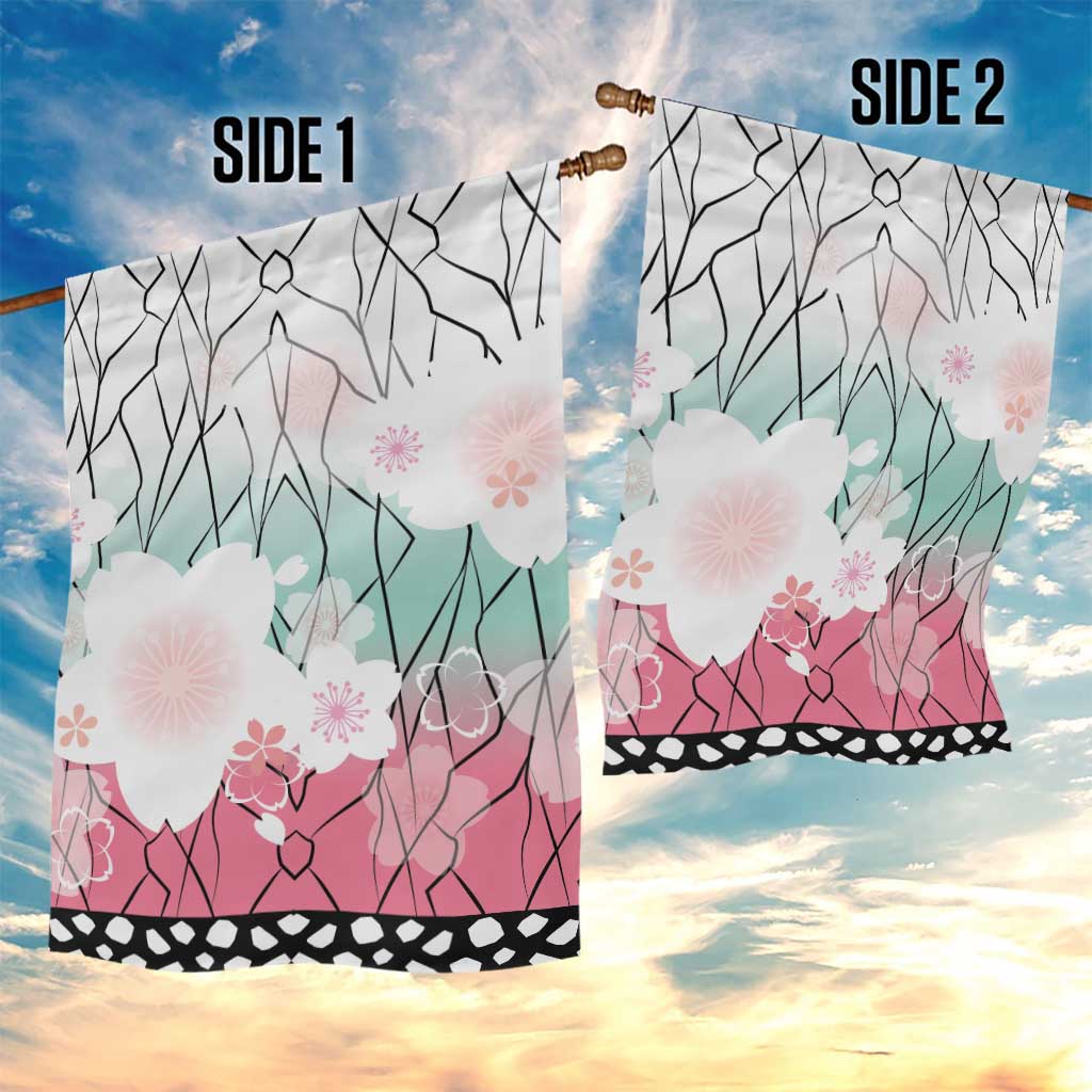 Japanese Kocho Pattern Garden Flag Insect Pillar Butterfly Flower Fairy - Polynesian Pride