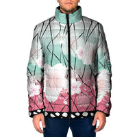 Japanese Kocho Pattern Padded Jacket Insect Pillar Butterfly Flower Fairy - Polynesian Pride