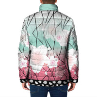 Japanese Kocho Pattern Padded Jacket Insect Pillar Butterfly Flower Fairy - Polynesian Pride