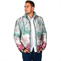 Japanese Kocho Pattern Padded Jacket Insect Pillar Butterfly Flower Fairy - Polynesian Pride