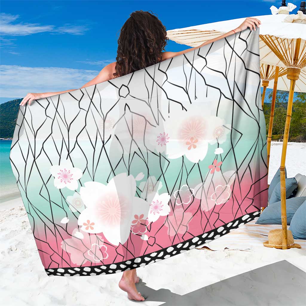 Japanese Kocho Pattern Sarong Insect Pillar Butterfly Flower Fairy - Polynesian Pride