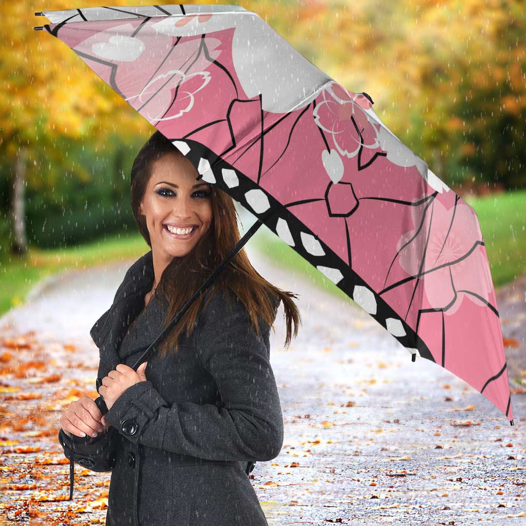 Japanese Kocho Pattern Umbrella Insect Pillar Butterfly Flower Fairy - Polynesian Pride