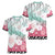 Japanese Kocho Pattern Women V-Neck T-Shirt Insect Pillar Butterfly Flower Fairy - Polynesian Pride