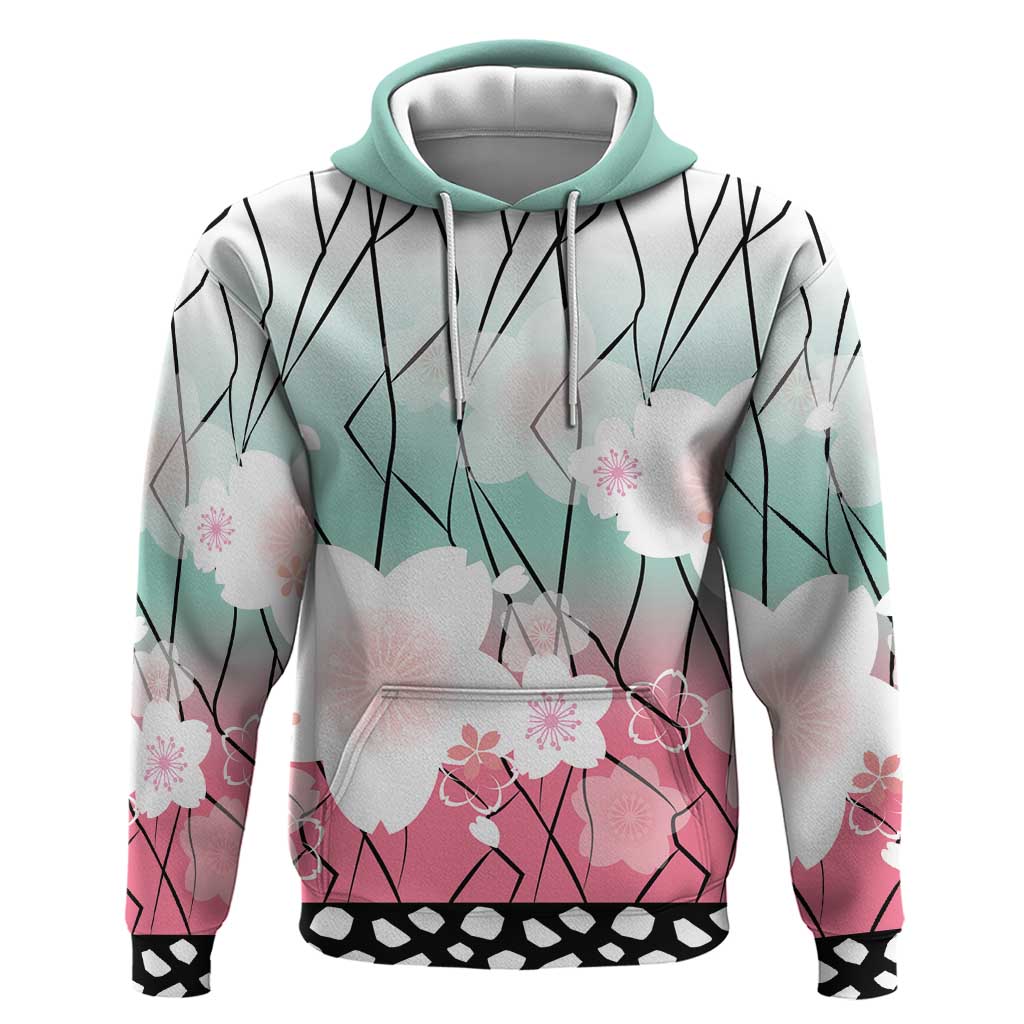Japanese Kocho Pattern Zip Hoodie Insect Pillar Butterfly Flower Fairy LT9 Pullover Hoodie Pink - Polynesian Pride