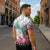 Japanese Kocho Pattern Zipper Polo Shirt Insect Pillar Butterfly Flower Fairy - Polynesian Pride