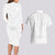 Samoa Lotu Tamaiti Couples Matching Long Sleeve Bodycon Dress and Hawaiian Shirt Polynesian White Sunday Simple LT9 - Polynesian Pride