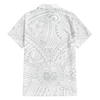 Samoa Lotu Tamaiti Family Matching Summer Maxi Dress and Hawaiian Shirt Polynesian White Sunday Simple LT9 - Polynesian Pride