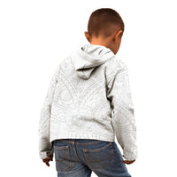Samoa Lotu Tamaiti Kid Hoodie Polynesian White Sunday Simple LT9 - Polynesian Pride