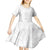Samoa Lotu Tamaiti Kid Short Sleeve Dress Polynesian White Sunday Simple LT9 - Polynesian Pride