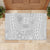 Samoa Lotu Tamait Rubber Doormat Tropical Plant White Sunday With Polynesia Pattern LT9 - Polynesian Pride