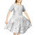 Personalised Samoa Lotu Tamait Kid Short Sleeve Dress Tropical Plant White Sunday With Polynesia Pattern LT9 - Polynesian Pride