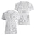 Personalised Samoa Lotu Tamait Women V Neck T Shirt Tropical Plant White Sunday With Polynesia Pattern LT9 - Polynesian Pride
