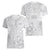 Personalised Samoa Lotu Tamait Women V Neck T Shirt Tropical Plant White Sunday With Polynesia Pattern LT9 - Polynesian Pride