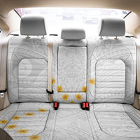 Tonga White Sunday Back Car Seat Cover Polynesian Plumeria Tribal Simple LT9 - Polynesian Pride