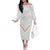 Tonga White Sunday Off The Shoulder Long Sleeve Dress Polynesian Plumeria Tribal Simple LT9 Women White - Polynesian Pride