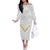 Tonga White Sunday Off The Shoulder Long Sleeve Dress Polynesian Plumeria Tribal Simple LT9 Women White - Polynesian Pride
