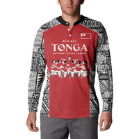Custom Tonga Rugby Mate Ma'a Button Sweatshirt Tonga XIII Make History Pacific Champions