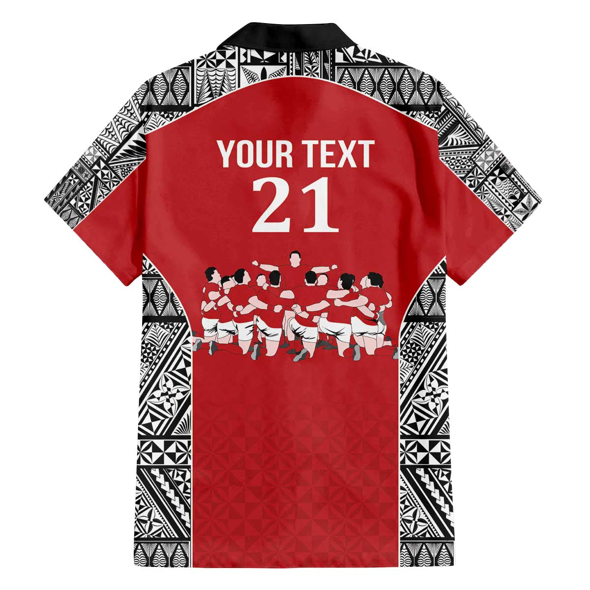 Custom Tonga Rugby Mate Ma'a Family Matching Off The Shoulder Long Sleeve Dress and Hawaiian Shirt Tonga XIII Make History Pacific Champions LT9 - Polynesian Pride