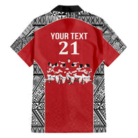 Custom Tonga Rugby Mate Ma'a Family Matching Off Shoulder Maxi Dress and Hawaiian Shirt Tonga XIII Make History Pacific Champions