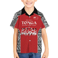 Custom Tonga Rugby Mate Ma'a Family Matching Off Shoulder Maxi Dress and Hawaiian Shirt Tonga XIII Make History Pacific Champions