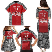 Custom Tonga Rugby Mate Ma'a Family Matching Puletasi and Hawaiian Shirt Tonga XIII Make History Pacific Champions