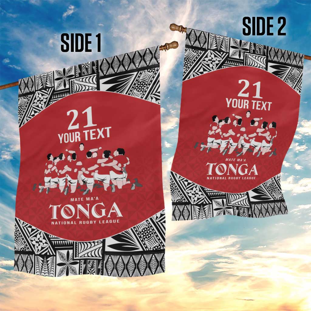 Custom Tonga Rugby Mate Ma'a Garden Flag Tonga XIII Make History Pacific Champions